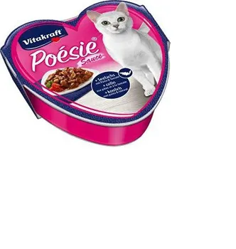 Krmivo pro kočku Vitakraft Cat Poésie vanička šťáva treska, těstoviny a rajče 85 g