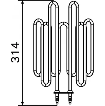 Topné těleso, spirála pro saunová kamna GL70, 2300W/230V