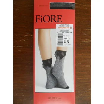 Dámské punčochy Ponožky 60den Fiore BAMBOLA melange black uni
