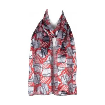 Šátek Šátek šifónový , Barva Červená Gift3 301292