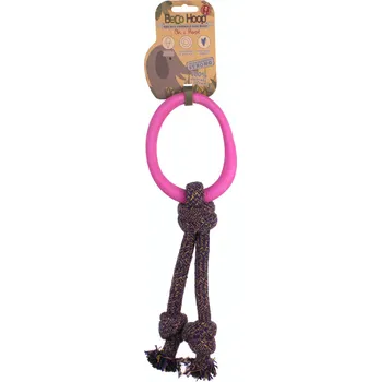 Hračka pro psa Beco Hoop EKO růžová L
