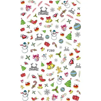 NehtyShop Velké vánoční nálepky F280