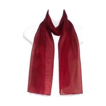 Šátek Šátek šifónový jednobarevný, Barva Vínová Gift3 301216