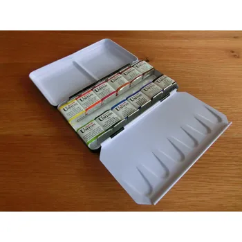 Speciální výtvarná barva Akvarelové barvy UMTON sada 12 ks plech