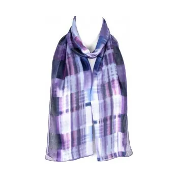 Šátek Šátek šifónový , Barva Fialová Gift3 301295