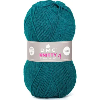 Příze Příze KNITTY 4 100g, tmavě tyrkysová - odstín 668