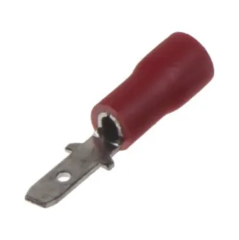 Auto elektroinstalace Zástrčka plochá 2,8 mm červená, 100 ks