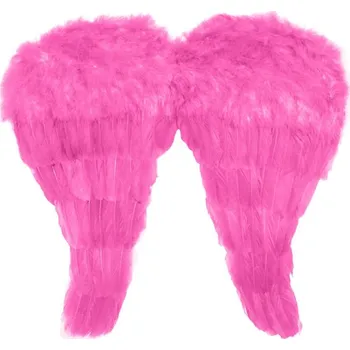 Karnevalový doplněk Andělská křídla růžová 52 x 45 cm