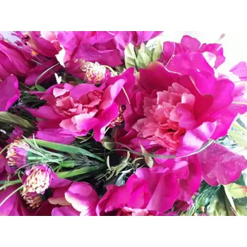 umělá květina Pivoňka kytice velká, Barva fialová X182