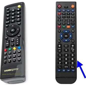 Dálkový ovladač Dálkový ovladač Hannspree 098GR7BD1NEHSJ náhradní