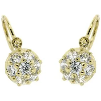 Náušnice Zlatnictví U Kostela Dětské zlaté náušnice se zirkony 1182 296131497