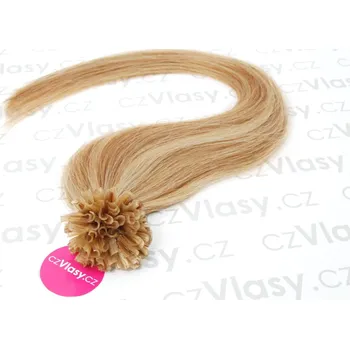 czVlasy.cz Asijské vlasy na metodu keratin melír 12/613 Délka: 51 cm, Hmotnost: 0,5 g/pramínek, REMY kvalita