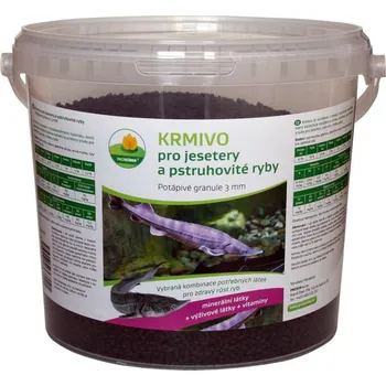 Krmivo pro rybičky Proxim Krmivo pro jesetery a  pstruhy 3 mm/5 l potápivé granule