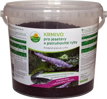 Krmivo pro rybičky Proxim Krmivo pro jesetery a  pstruhy 3 mm/5 l potápivé granule