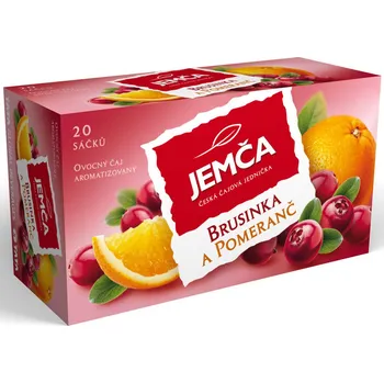 Čaj Jemča Brusinka a pomeranč 20 x 2 g