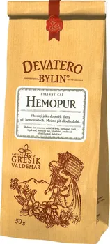 Léčivý čaj Grešík Devatero bylin Hemopur sypaný 50 g 