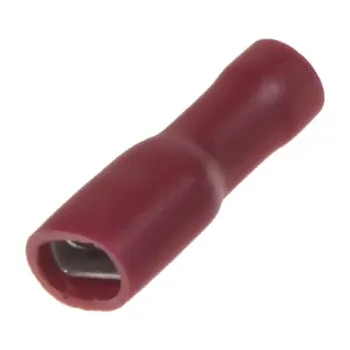 Elektrický konektor Objímka plochá izolovaná 4,8 mm červená, 100 ks