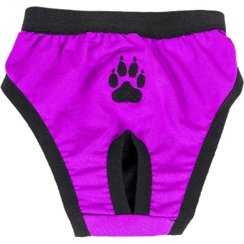 kalhotky pro psa Samohýl Gina s tlapkou fialové