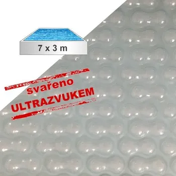 bazénová plachta Solární plachta průhledná obdélník 7 x 3 m 500 mic