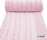 T-tomi pletená deka 80 x 100 cm růžová
