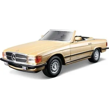 autíčko Bburago Mercedes-Benz 450 SL 1977 1:32 zlatá metalíza