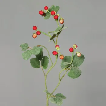 umělá květina Maliny větvička 65262