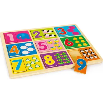 Puzzle Učení čísel, dřevěné puzzle