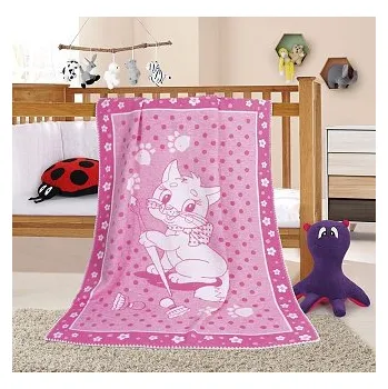 Dětská deka Dětská deka Nela 100x140 cm kočička