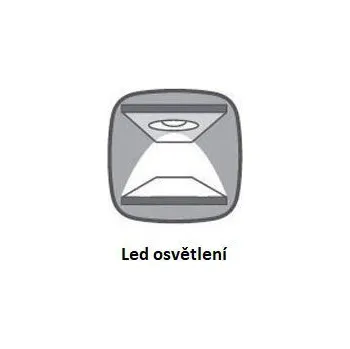 Obývací stěna PATRAS osvětlení do vitríny REG1W2S, bílá