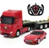 RC model auta Rastar Mercedes-Benz Actros + AMG GT RTR 1:24 červený