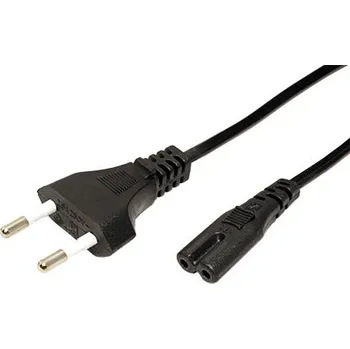 Value Kabel síťový 2pinový, CEE 7/16(M) - IEC320 C7, 3m, černý - 19.99.2092