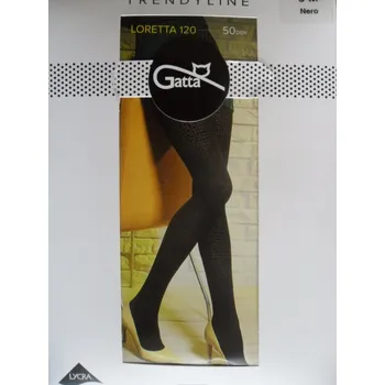 Dámské punčochy Gatta Loretta 120 50 den Punčochové kalhoty nero-černé 3-M