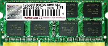 Operační paměť Transcend 4 GB DDR3 1066 Mhz (TS512MSK64V1N)