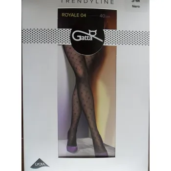 Dámské punčochy Punčochové kalhoty 40den Gatta ROYALE nero 4-L