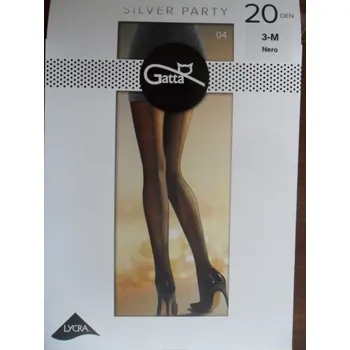 Dámské punčochy Punčochové kalhoty 20den Gatta SILVER PARTY 04 nero