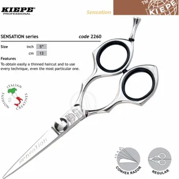 Kadeřnické nůžky Kiepe THREE STARS Sensation 2260 - profesionální kadeřnické nůžky na klouzavý střih VÝPRODEJ: 2260/5 "