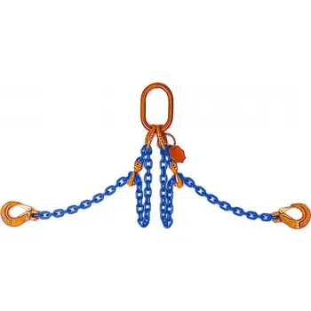 Upínací popruh Zvedací řetěz tř.10 dvoupramenný se zkracovači 3500kg AK2-08-10-LHG-2VHG, celková délka 0,5m