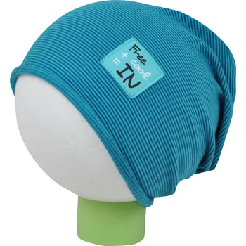 Čepice tyrkysová tenká čepice trpasličího střihu