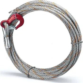 lanový naviják Tažné ocelové lano s hákem 20m pro lanový zvedák SAT 16 nebo BRANO 1,6t