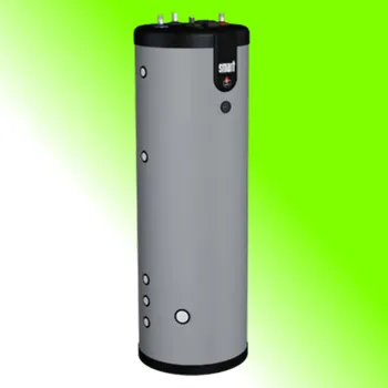 Bojler ACV SMART E Plus 240 - stacionární nepřímotopný zásobník teplé vody s nerezovou nádrží a systémem "Tank-in-Tank", s možností zabudování topné tyče, zabudovaný teploměr, regulační termostat, rozšířené o dva vstupy topné vody pro další zdroje energie (další