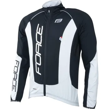Cyklistická bunda Force X68 Pro bunda černá/bílá, L