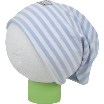 Čepice modrá tenká bavlněná čepice trpasličího střihu