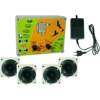 Odpuzovač zvířat Ultrazvukový odháněč ptáků se 4 reproduktory - plašič ptáků - OdP-4