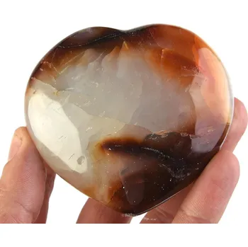 Přírodní kámen Srdce z karneolu 258g