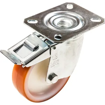 Pojezdové kolečko Nerezové polyuretanové pojezdové kolo 21130FR-NYLPOL 100 INOX