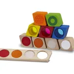 Wonderworld Dřevěné smyslové kostky