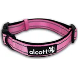 Alcott reflexní obojek růžový