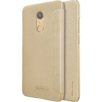 Pouzdro na mobilní telefon Nillkin Sparkle Flip pro Redmi 5 Plus zlaté