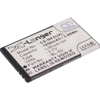 Baterie pro mobilní telefon Baterie Cameron Sino CS-NK5UXL za Nokia BL-5U - neoriginální