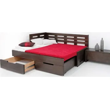 Postel Postel Kamila II kombi - dub Moření: D1, Rozměr: 90 x 200 cm